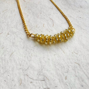 sugar beads broad pendant set